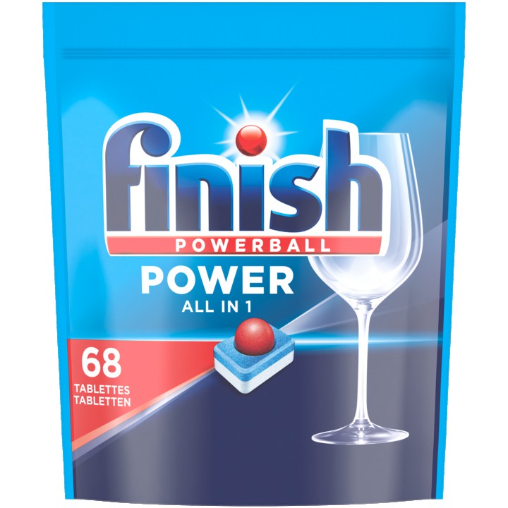 Finish Power All in 1 Regular Vaatwastabletten - 68 Stuks