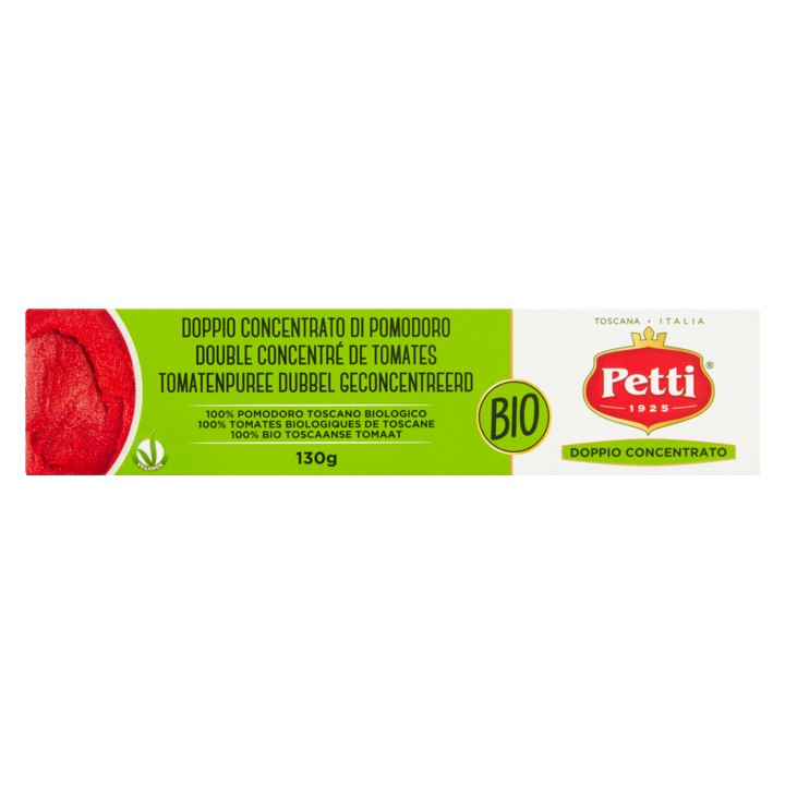 Petti Bio Tomatenpuree Dubbel Geconcentreerd 130g