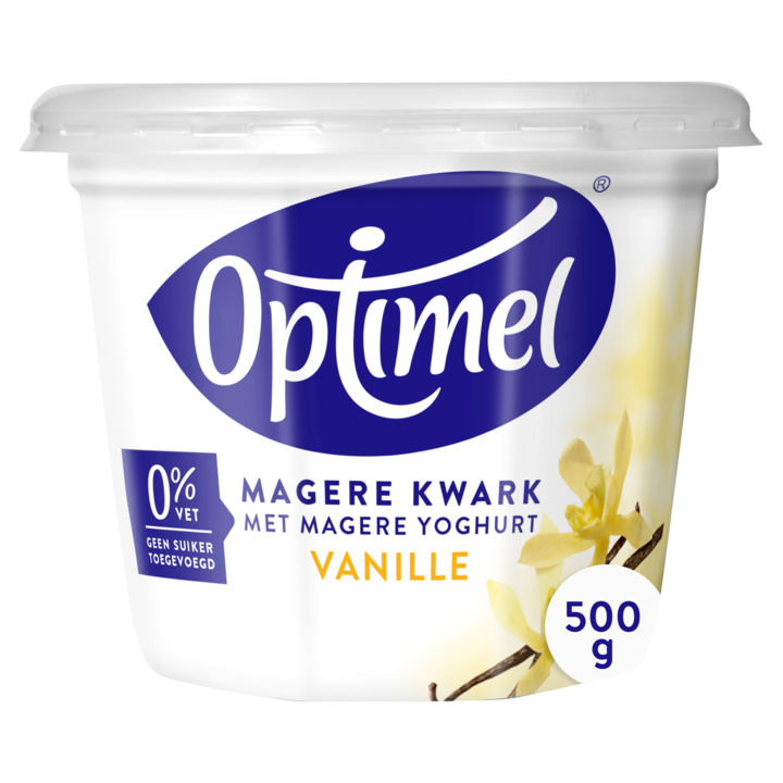 Optimel Magere kwark vanille 1 x 500g
