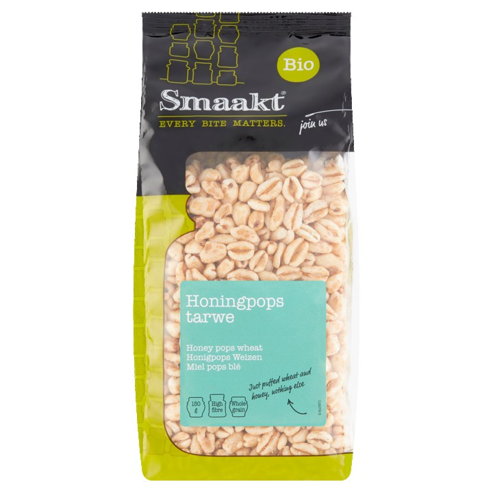 Smaakt Bio Honingpops Tarwe 150g