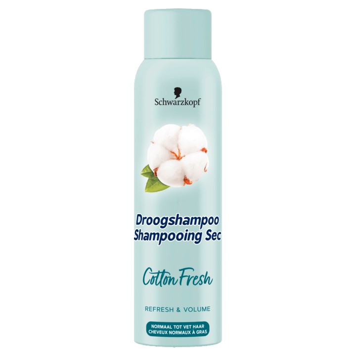 Schwarzkopf Droogshampoo Cotton Fresh 150 ml, voor normaal tot vet haar