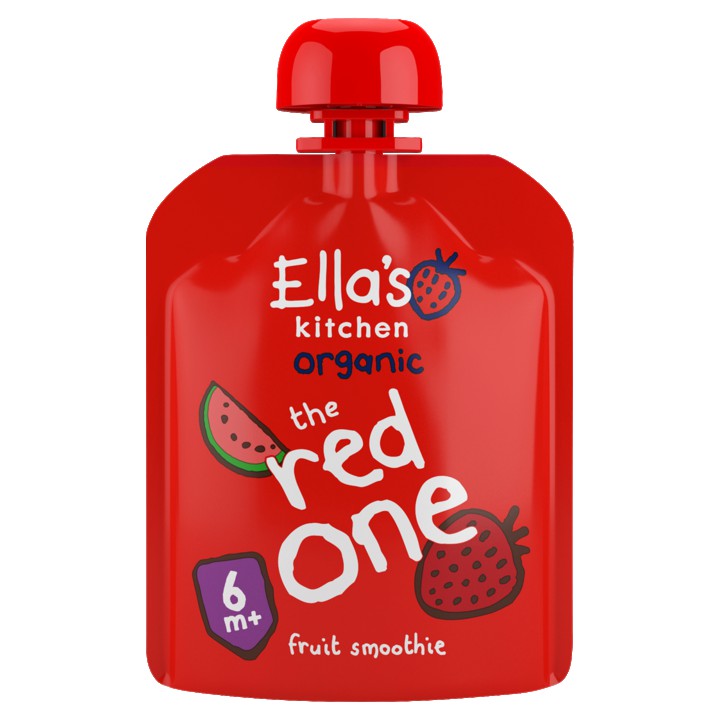 Ella&amp;#x27;s Kitchen Fruit smoothie the red one 6+ biologisch 90g