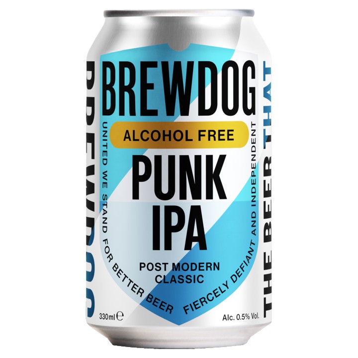 BrewDog Punk IPA Alcoholvrij 0,5%- 330ML