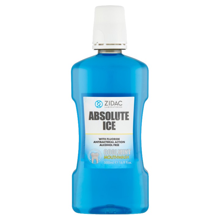 Zidac Laboratories Absolute Ice Coolmint Mouthwash 500ml | Nederland Life Zidac Laboratories Absolute Ice Coolmint Mouthwash 500ml