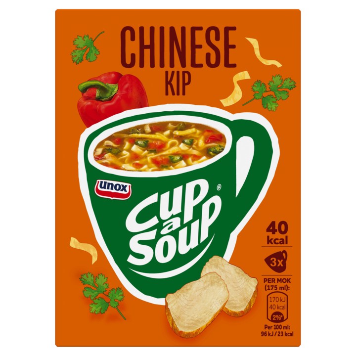 Unox Cup-a-Soup Chinese Kip 3 x 175ml