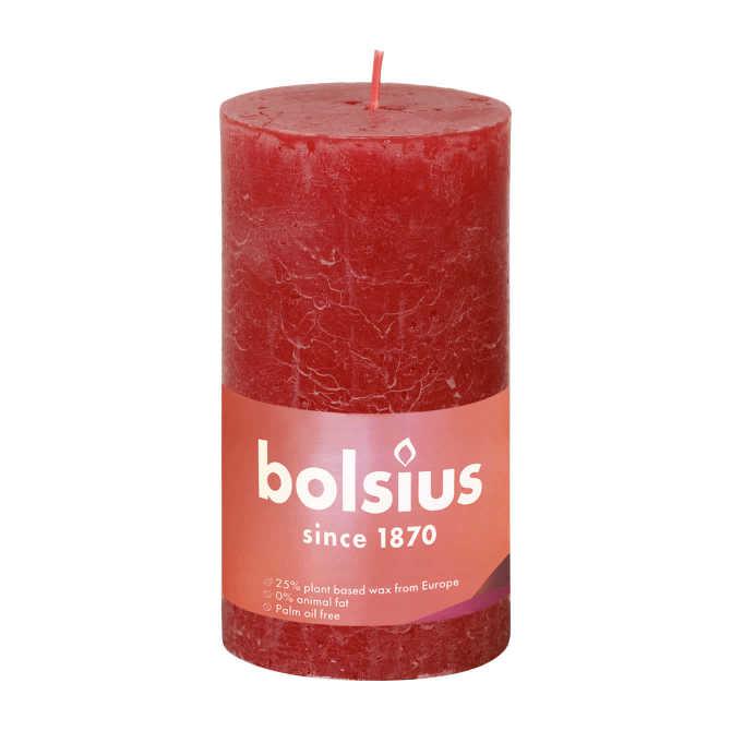 Bolsius Rustiek red delicate 130/68