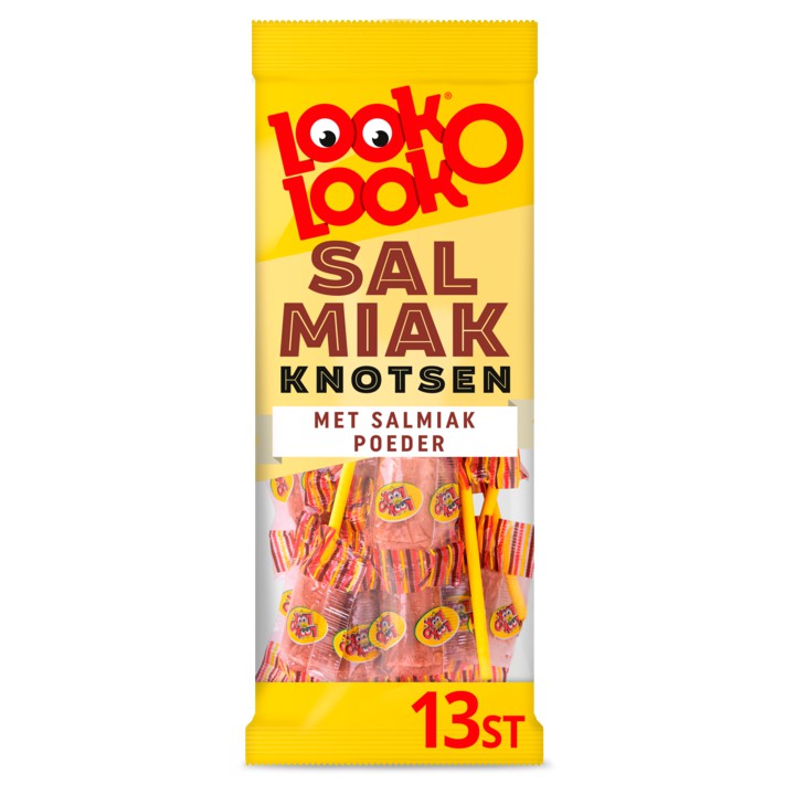 Look-O-Look Salmiak Knotsen 13 Stuks 136g