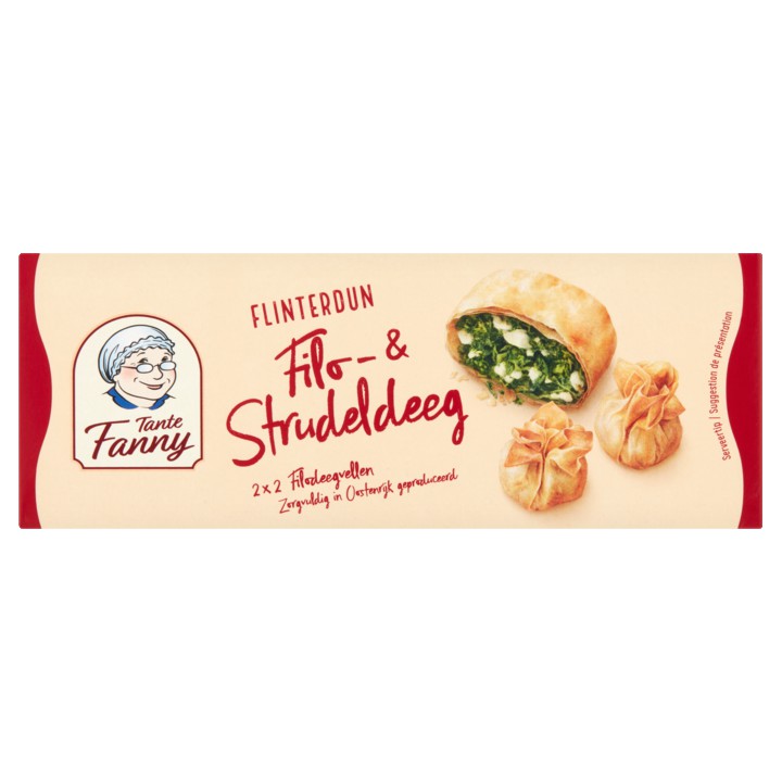 Tante Fanny Flinterdun Filo- &amp;amp; Strudeldeeg 4 Stuks 120g