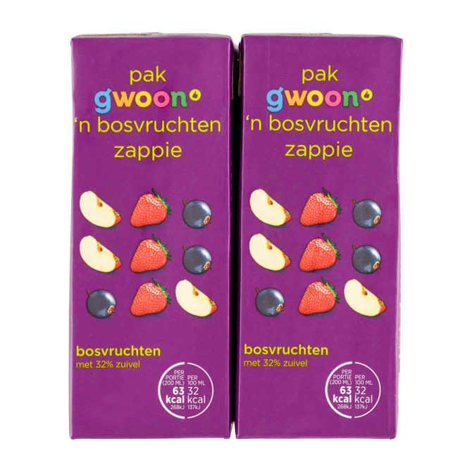 g&#039;woon Bosvruchten zappie pak 10 x 20 cl