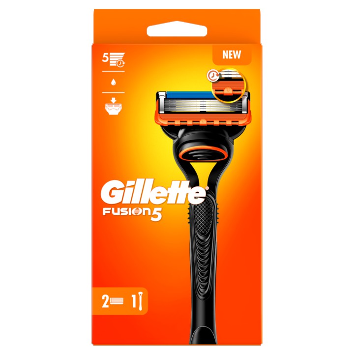 Gillette Fusion5 Voor Mannen, 1 Handvat, 2 Navulmesjes