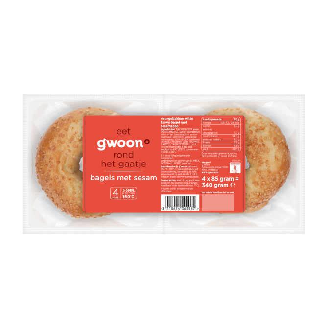 g&#039;woon Bagels met sesam