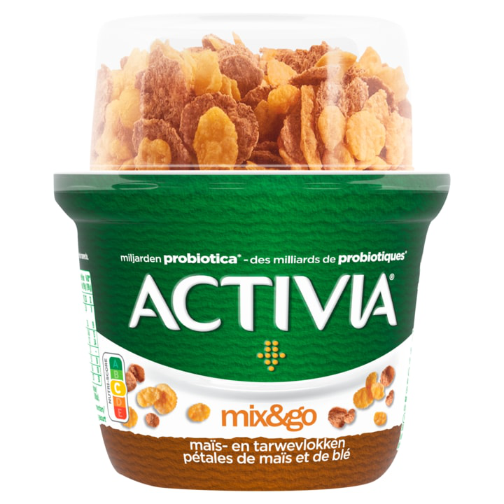 Activia Yoghurt breakfast ma&amp;amp;iuml;s- en tarwevlokken