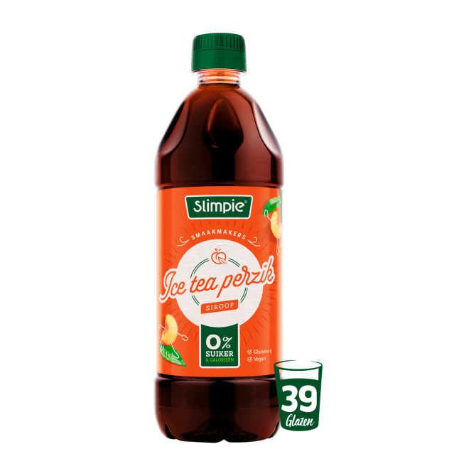 Slimpie Ice Tea Perzik Siroop 650 ml