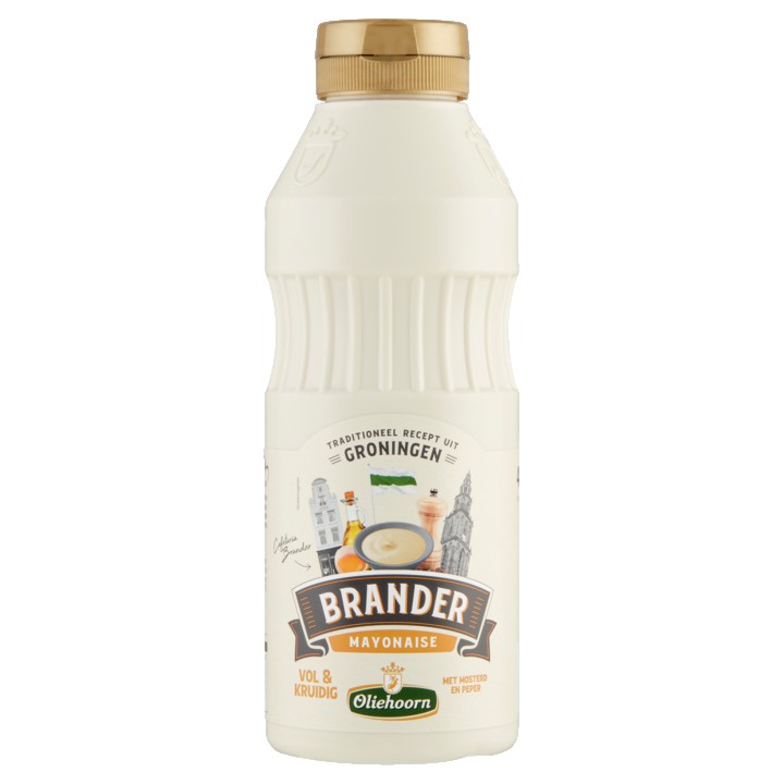 Oliehoorn Brander Mayonaise met Mosterd en Peper 465ml