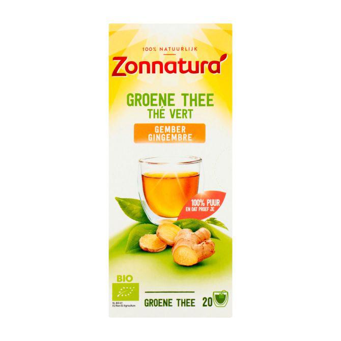 Zonnatura Groene thee gember