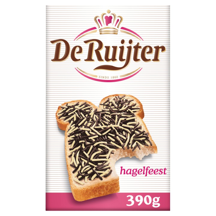 De Ruijter Hagelslag Mix Puur en Vanille 390g