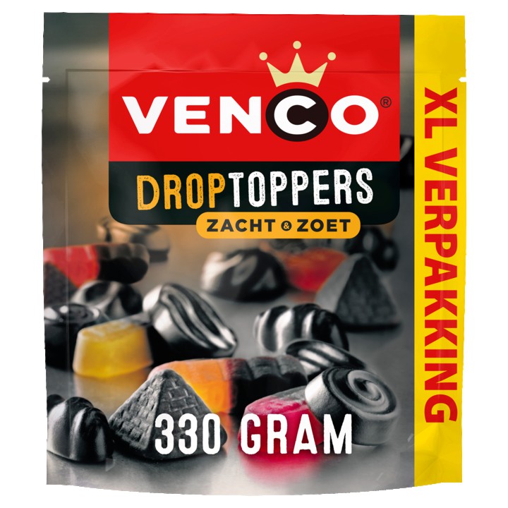 Venco Droptoppers Zacht Zoet XL 330g