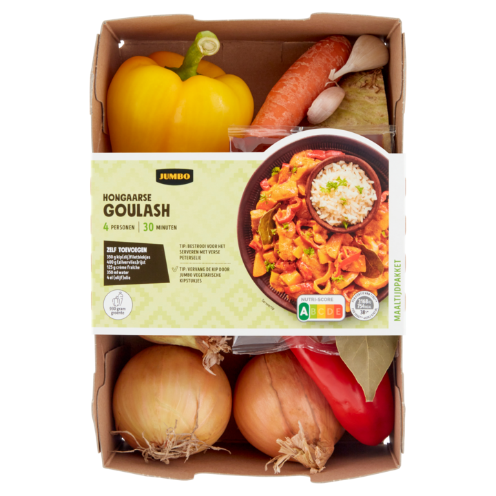 Jumbo Maaltijdpakket voor Hongaarse Goulash 4 Personen