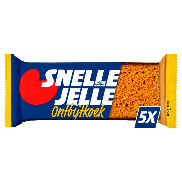 Snelle Jelle ontbijtkoek naturel 5 x 55g