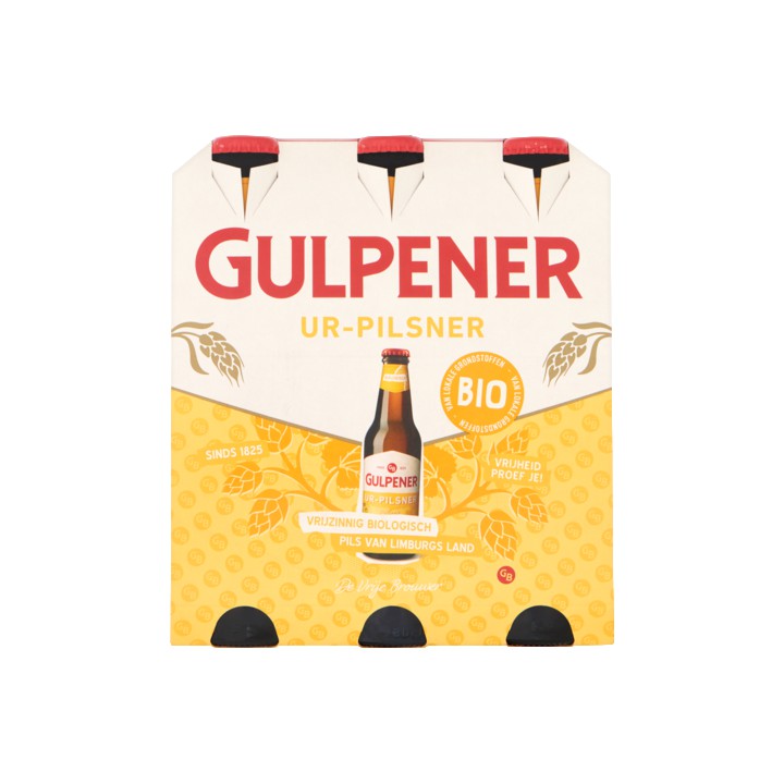 Gulpener - Pils Bio - Fles - 6 x 300ML