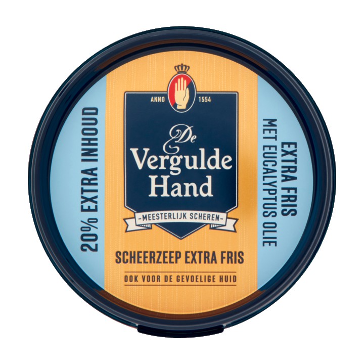 De Vergulde Hand Scheerzeep Extra Fris 75g