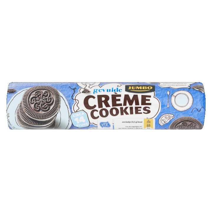 Jumbo Gevulde Creme Cookies 176g