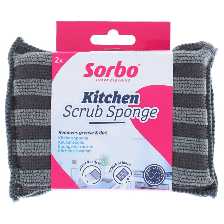 Sorbo Kitchen Scrub Sponge 2-in-1 2st