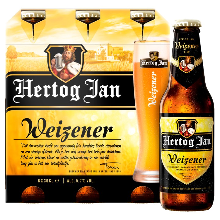 Hertog Jan Weizener Witbier Flessen 6 x 300ML