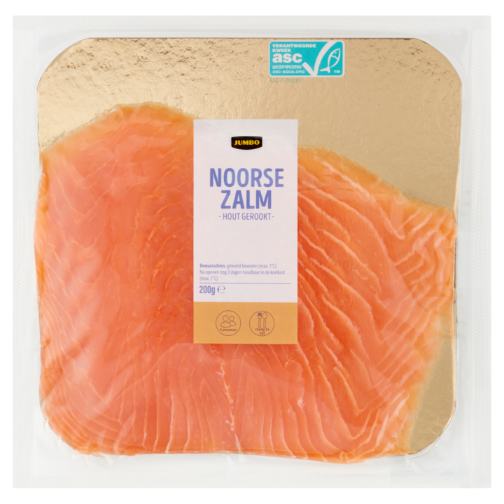 Jumbo Noorse Zalm Hout Gerookt 200g