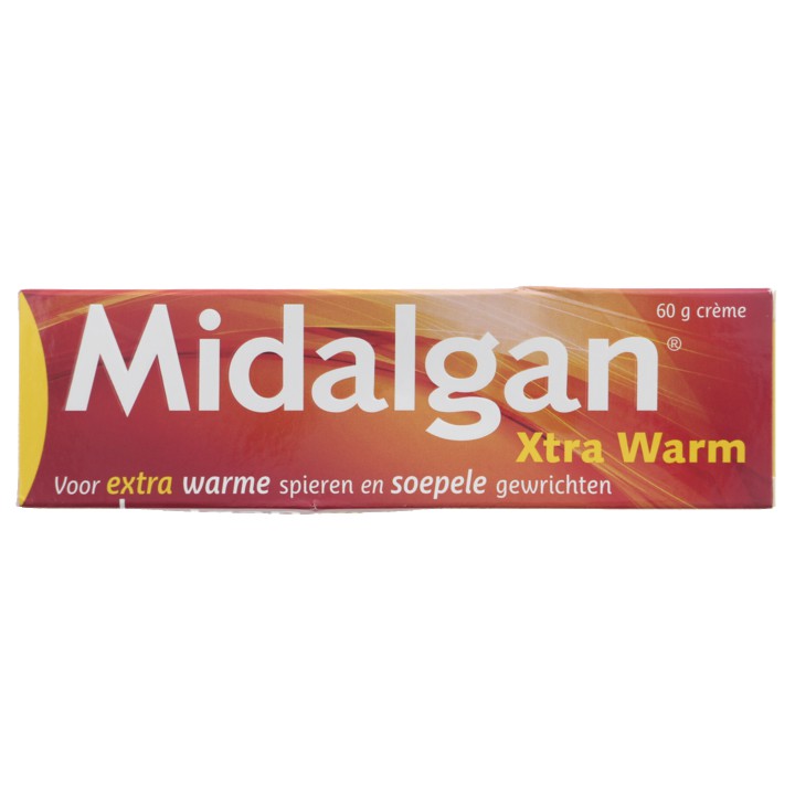 Midalgan Xtra warm cr&amp;egrave;me voor spier en gewrichtsverzorging,  60g