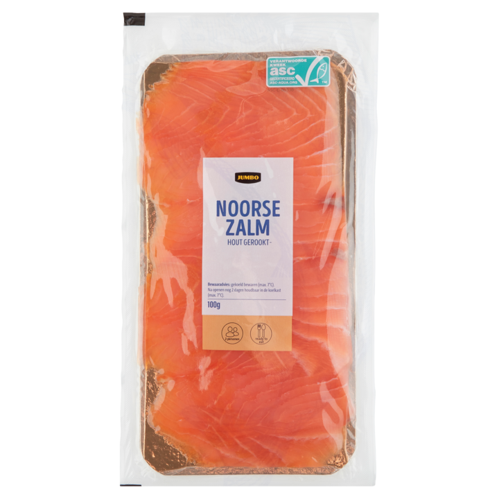 Jumbo Noorse Zalm Hout Gerookt 100g