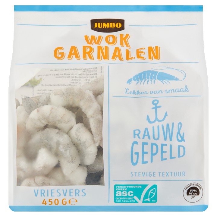 Jumbo Wokgarnalen ASC 450g