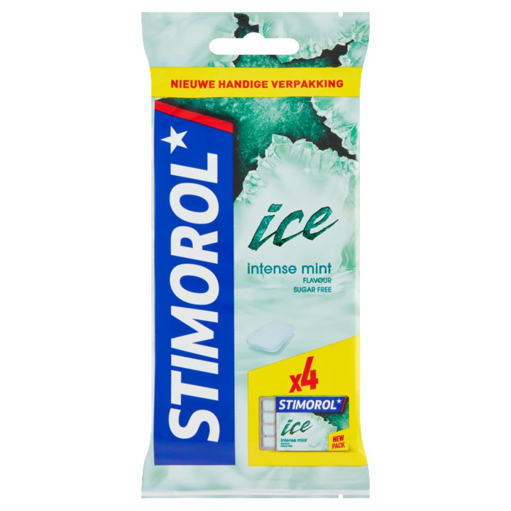 Stimorol Ice Intense Mint Flavour Sugar Free 4 x 16, 8g