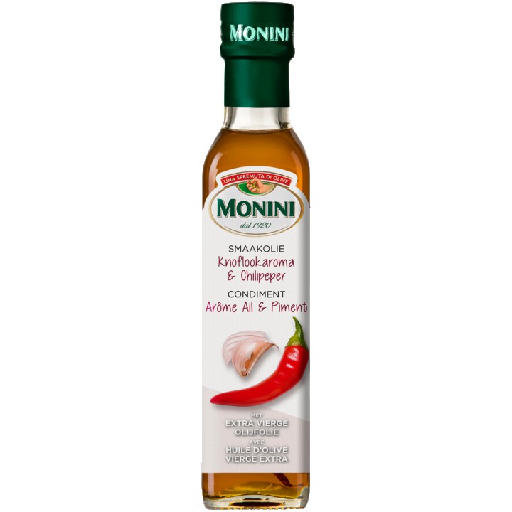 Monini Olijfolie Knoflook en Chili 250ML