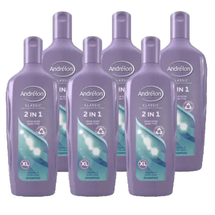 Andr&amp;eacute;lon Classic Shampoo &amp;amp; Conditioner 2-in-1 6 x 450ml