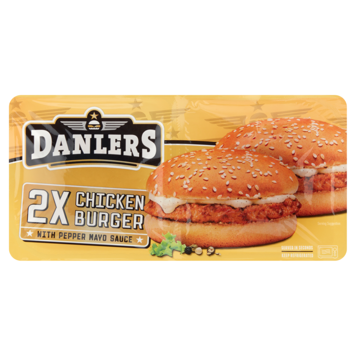 Danlers Chicken Burger 2 Stuks 250g