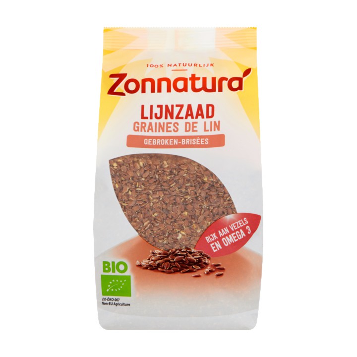 Zonnatura Bio Lijnzaad Gebroken 400g