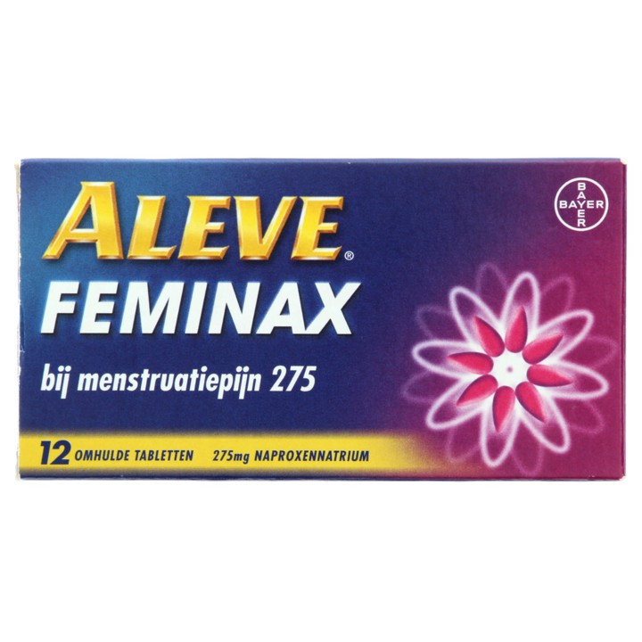 Aleve Feminax bij menstruatiepijn, 12 tabletten