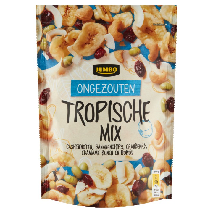 Jumbo Tropische Mix Ongezouten 150g