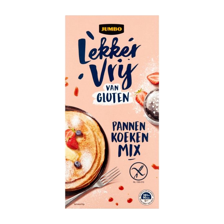 Jumbo Lekker Vrij van Gluten Pannenkoekenmix 400g