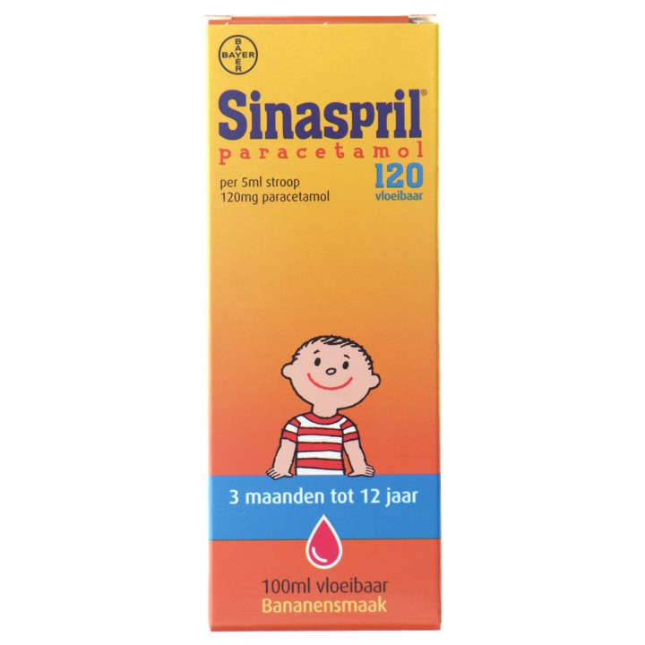 Sinaspril Paracetamol vloeibaar 120 mg, 100ml