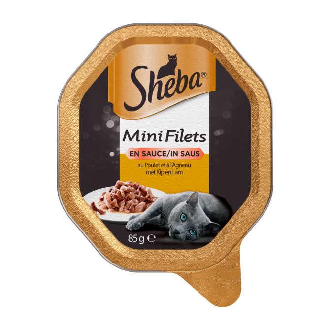 Sheba Mini filets in saus met kip &amp; lamsvlees