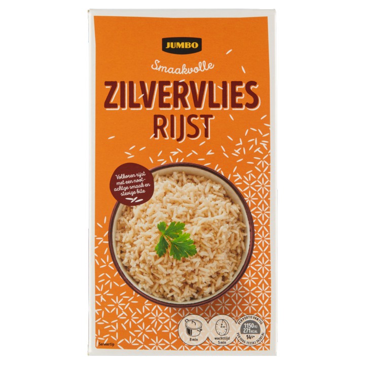 Jumbo Zilvervliesrijst 400g