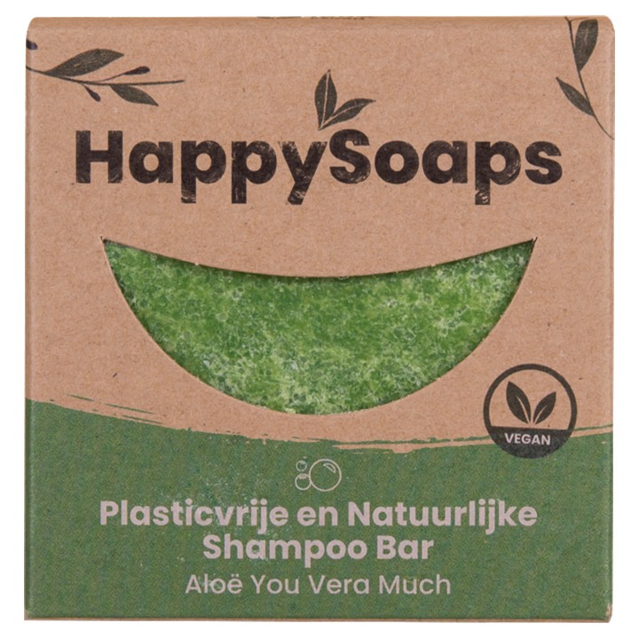HappySoaps - Shampoo Bar - Aloë You Vera Much 1 x 70g | Nederland Life HappySoaps - Shampoo Bar - Aloë You Vera Much 1 x 70g