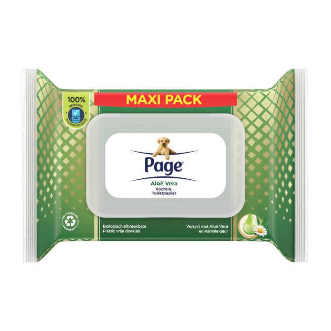 Page Vochtig toiletpapier aloe vera maxi