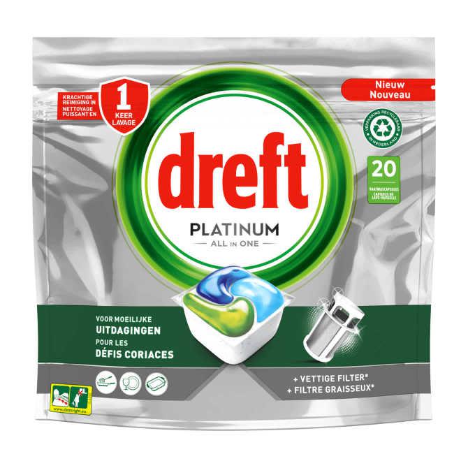 Dreft Vaatwastabletten platinum original green