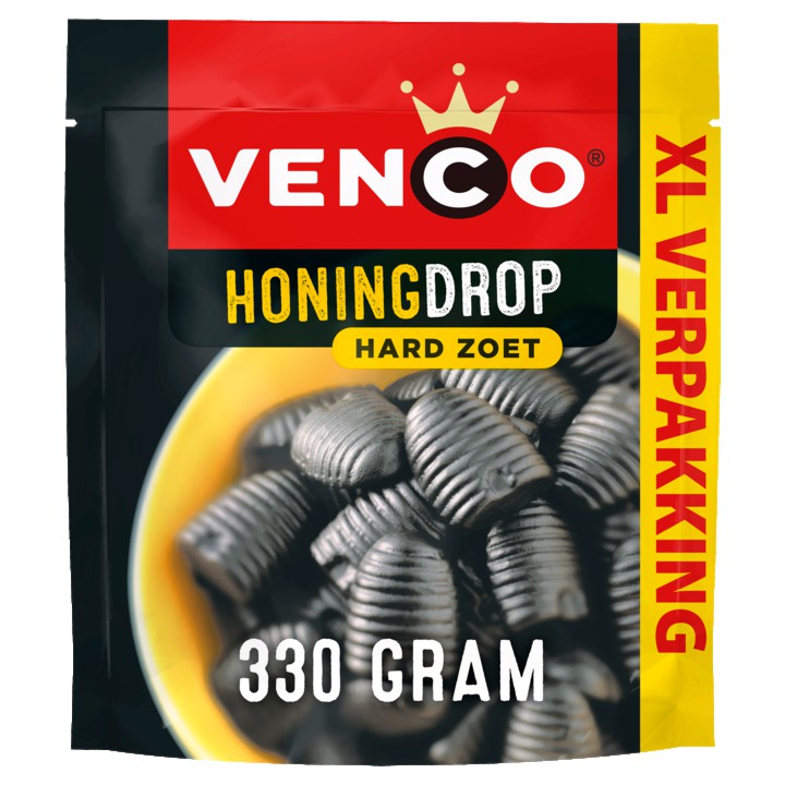 Venco Honingdrop Hard Zoet XL 330g