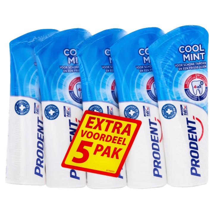 Prodent Tandpasta Cool Mint 5 x 75ML | Nederland Life Prodent Tandpasta Cool Mint 5 x 75ML