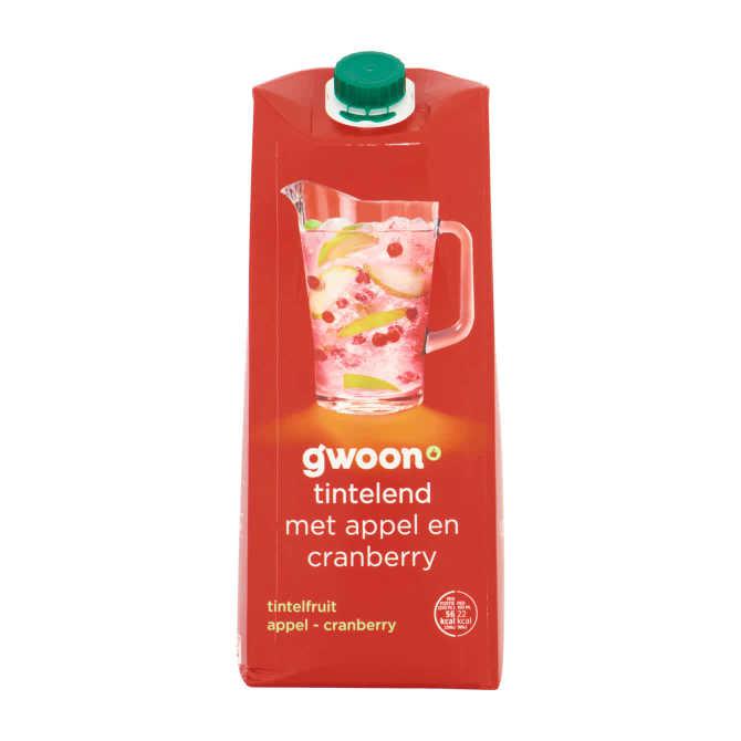 g&#039;woon Tintelfruit appel-cranberry