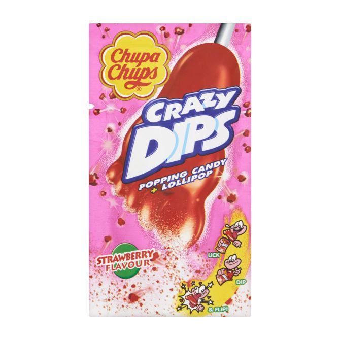 Chupa Chups Crazy dips aardbei